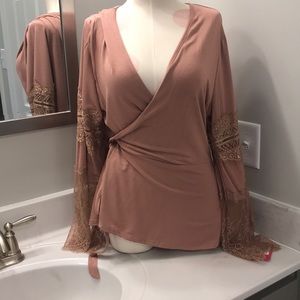 New with tags wrap shirt